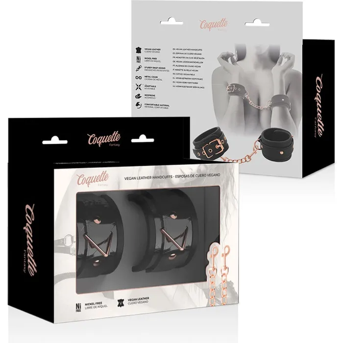 Restraints You2Toys Coquette Fantasy BDSM luxury leather handcuffs