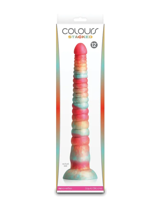 Colours Stacked 12 Dildo RedGold Ns Novelties INC Dildos