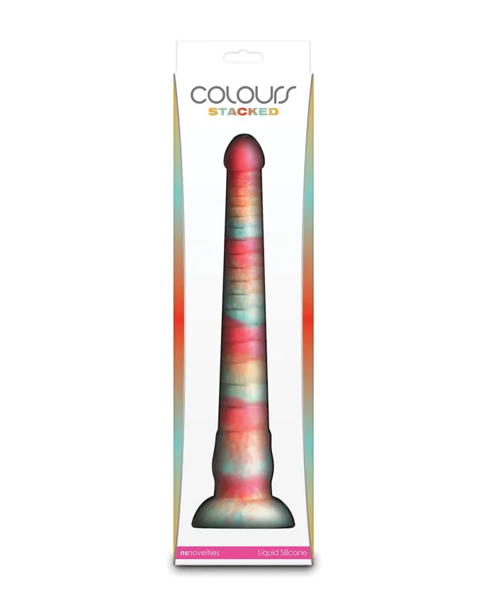 Colours Stacked 12 Dildo RedGold Ns Novelties INC Dildos