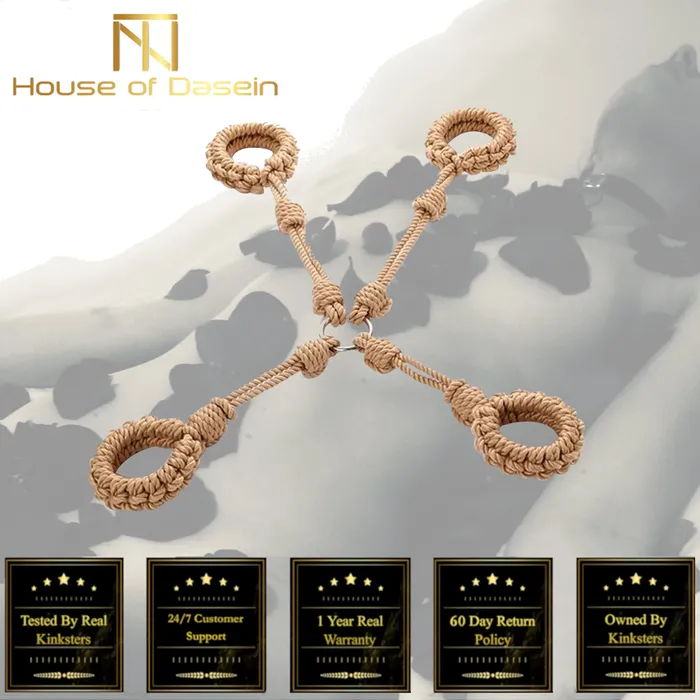 Couples House of Dasein Cuffs Shackles Shibari Rope Hogtie Restraints Handcuffs Ankle Cuffs Bdsm Bondage Kit