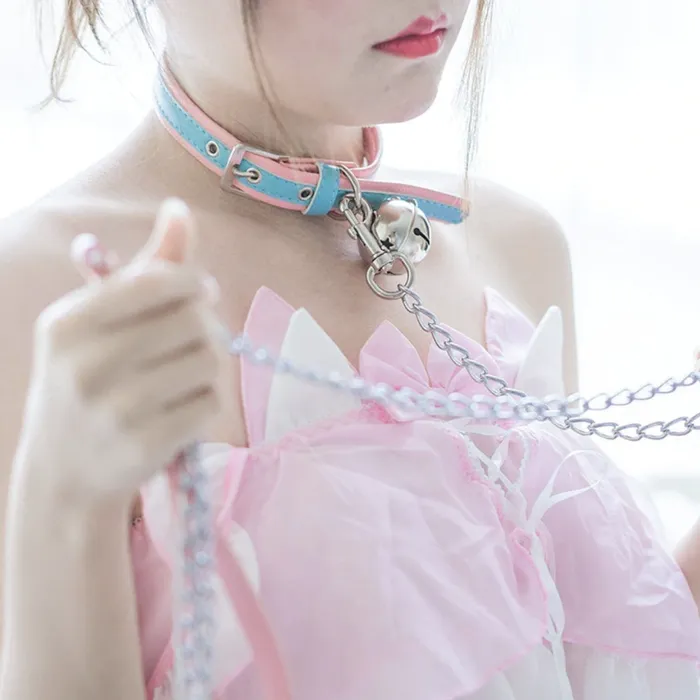 House of Dasein Dildos Collars Leashes Candy Bell Leash Collar Bdsm Kawaii Accessories
