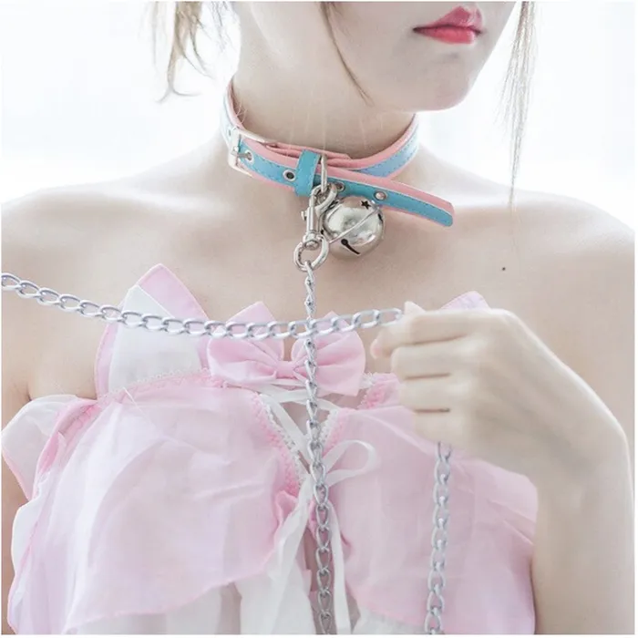 House of Dasein Dildos Collars Leashes Candy Bell Leash Collar Bdsm Kawaii Accessories