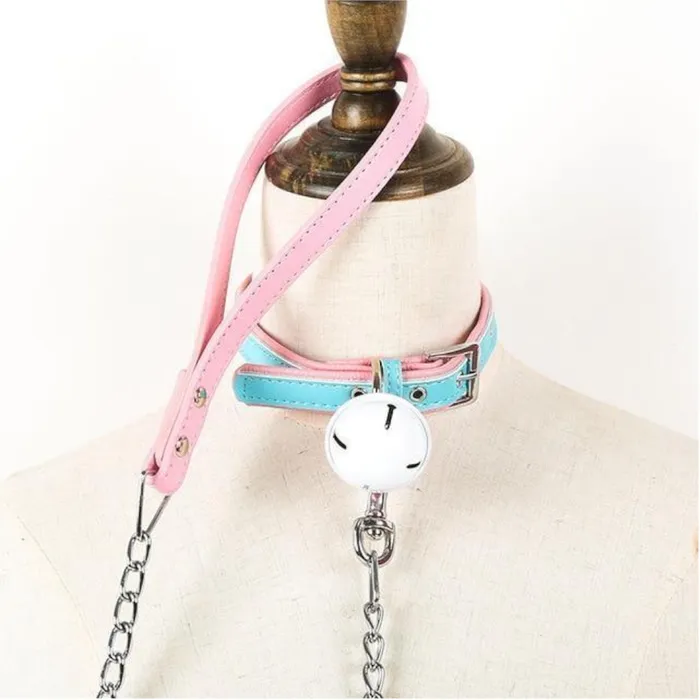 House of Dasein Dildos Collars Leashes Candy Bell Leash Collar Bdsm Kawaii Accessories