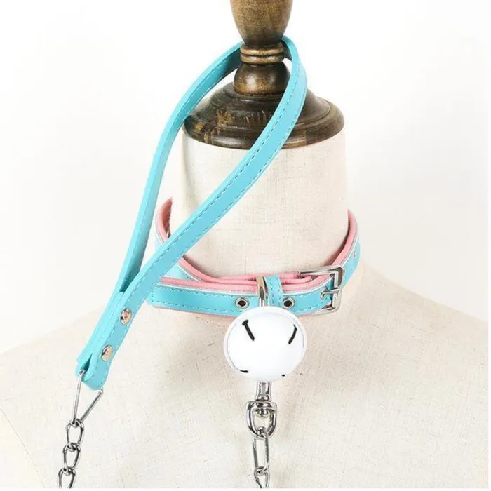 House of Dasein Dildos Collars Leashes Candy Bell Leash Collar Bdsm Kawaii Accessories