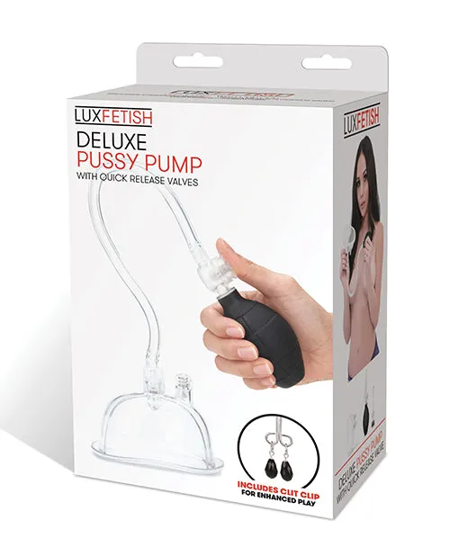 Male Sex Toys Lux Fetish Lux Fetish Deluxe Pussy Pump w Quick Release Valves