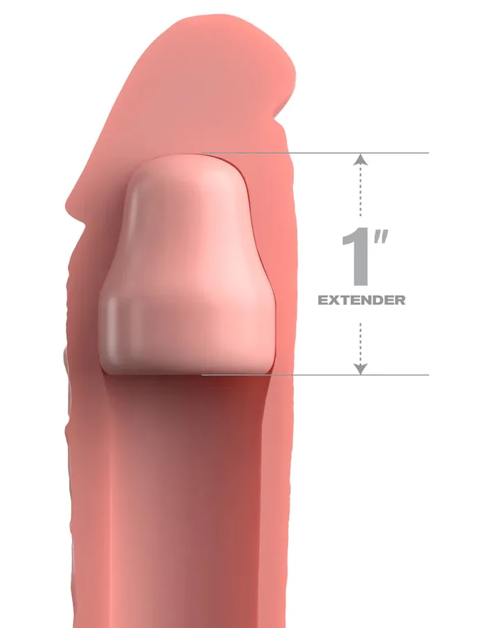 Fantasy Xtensions Elite 1 in Silicone Penis Extension Beige Pipedream Male Sex Toys