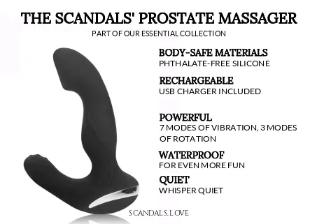 Female Sex Toys Scandals The Scandals Unisex GSpot PSpot Massager