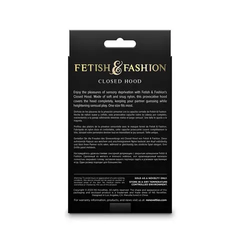 NS NOVELTIES Female Sex Toys FETISH FASHION CLOSED HOOD