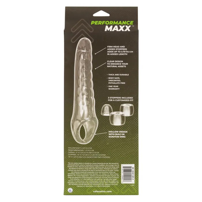 Anal CalExotics Performance Maxx Clear Extension Kit Anal CalExotics Performance Maxx Clear Extension Kit