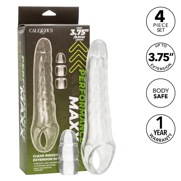 Anal CalExotics Performance Maxx Clear Extension Kit Anal CalExotics Performance Maxx Clear Extension Kit