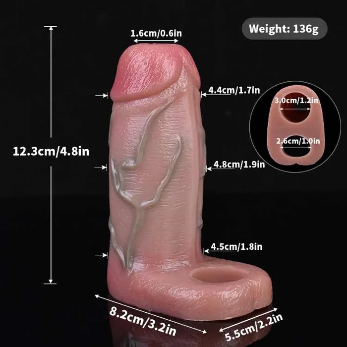 Male Sex Toys Penis Sleeve Lifelike Penis Sleeves Safystyle