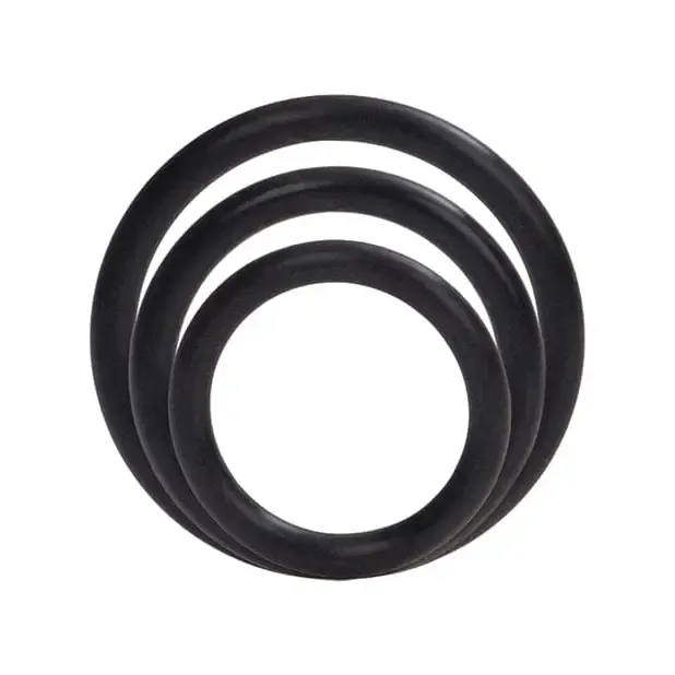 Anal CalExotics Silicone Support Rings Black Anal CalExotics Silicone Support Rings Black