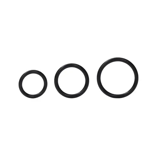 Anal CalExotics Silicone Support Rings Black Anal CalExotics Silicone Support Rings Black