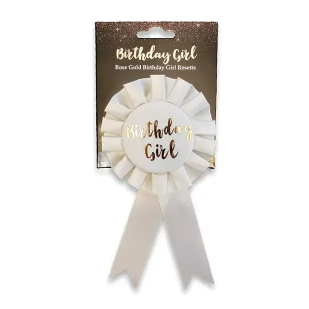 Birthday Girl Badge Rose Gold Omg International Vibrators