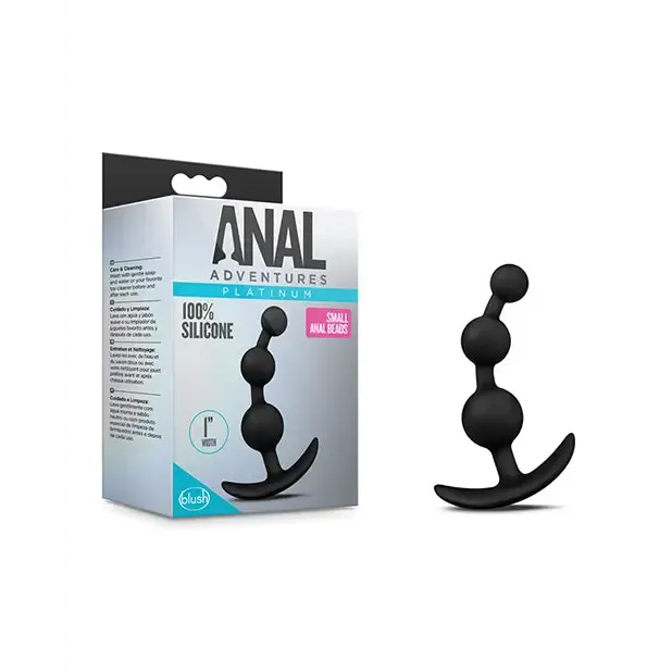 Blush Anal Blush Anal Adventures Platinum Silicone Small Anal Beads Plug