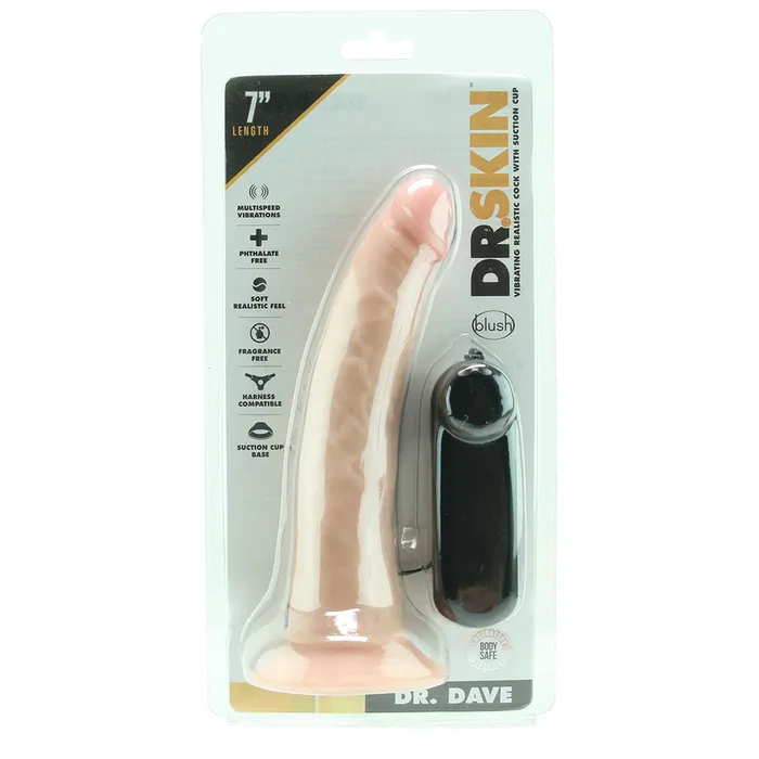 Blush Dr Dave 7 Inch Vibrating Cock in Flesh Dildos Blush Dr Dave 7 Inch Vibrating Cock in Flesh Dildos
