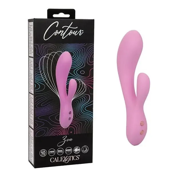 Contour Zoie Flexible Dual Massager Pink CalExotics Vibrators