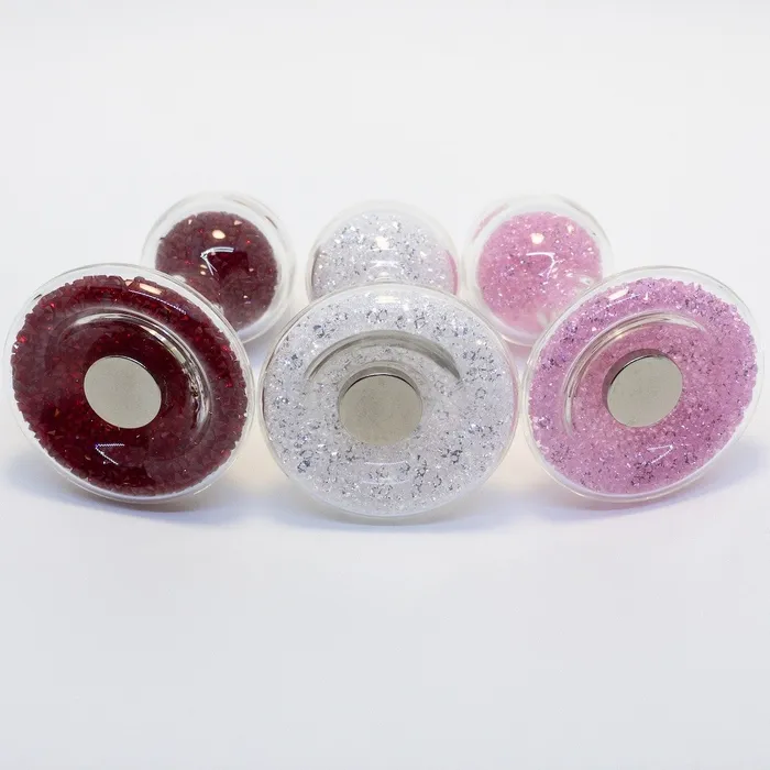 Crystal Delights Female Sex Toys White Magnetic Sparkle Bunny Tail Plug