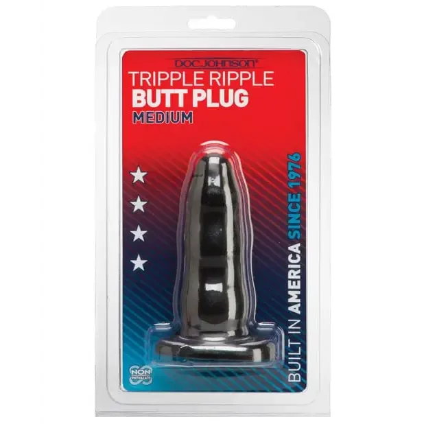 Doc Johnson Anal Triple Ripple Butt Plug Doc Johnson Anal Triple Ripple Butt Plug