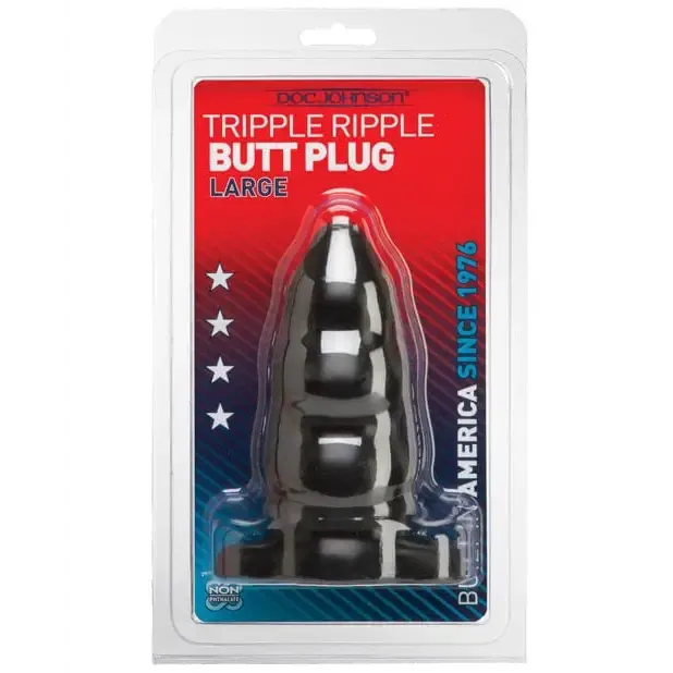 Doc Johnson Anal Triple Ripple Butt Plug Doc Johnson Anal Triple Ripple Butt Plug