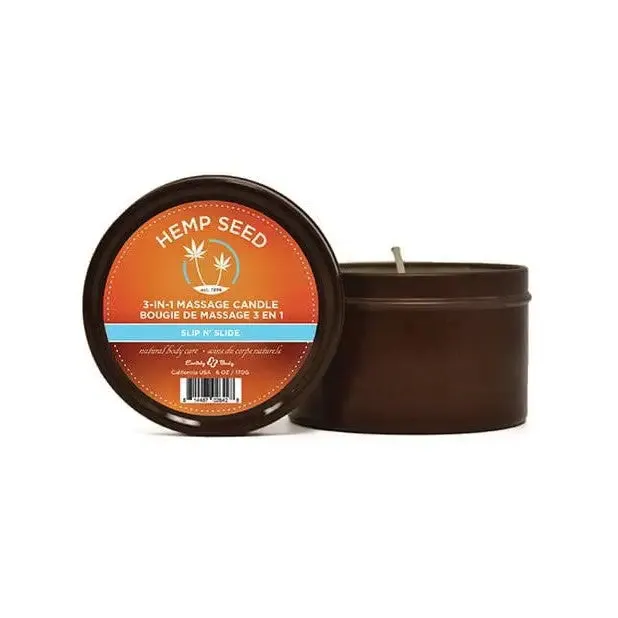 Earthly Body Female Sex Toys Earthly Body Summer 2022 3 In 1 Massage Candle 6 Oz Slip N Slide