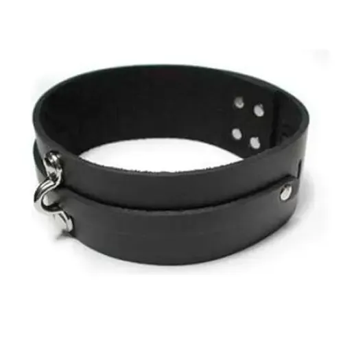 KinkLab Restraints KinkLab Bondage Basics Leather Collar Black