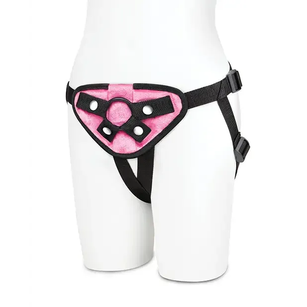 Lux Fetish Neoprene StrapOn Harness Black Lux Fetish Female Sex Toys