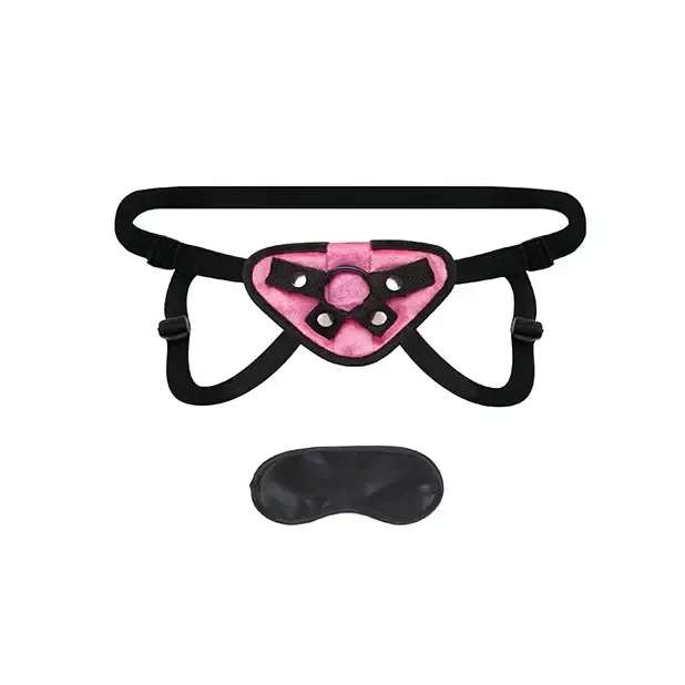 Lux Fetish Neoprene StrapOn Harness Black Lux Fetish Female Sex Toys