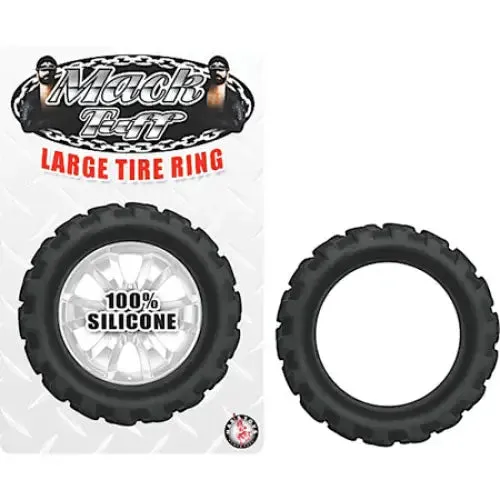 Mack Tuff Tire Large Silicone Cockring Black Novelties By Nasswalk Anal