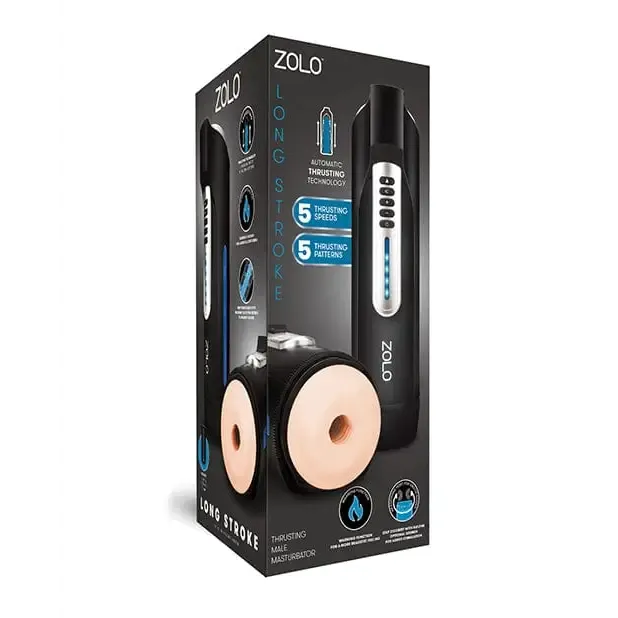 Male Sex Toys ZOLO Zolo Long Stroke Thrusting Masturbator