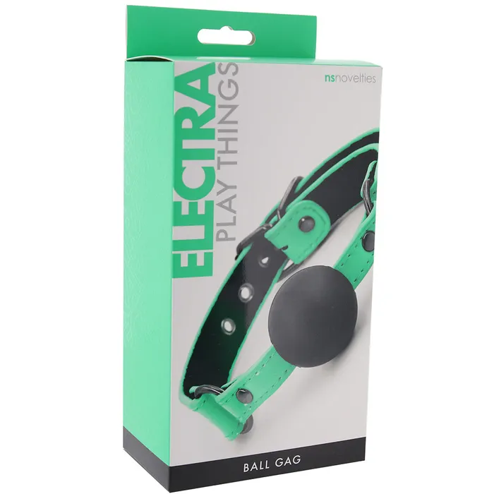 ns novelties Couples Electra Play Things Ball Gag in Neon Green ns novelties Couples Electra Play Things Ball Gag in Neon Green