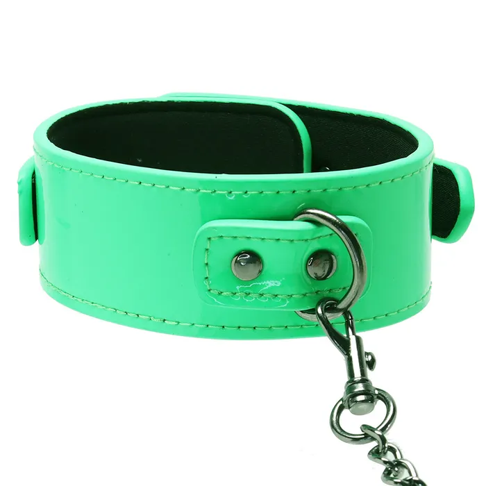 ns novelties Female Sex Toys Electra Play Things Collar Leash in Neon Green ns novelties Female Sex Toys Electra Play Things Collar Leash in Neon Green