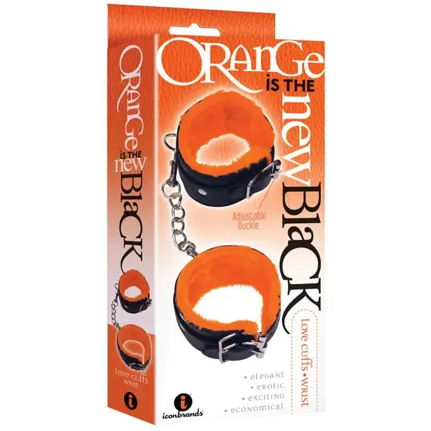 The 9s Orange is the New Black Wrist Love Cuffs Icon Brands INC Dildos