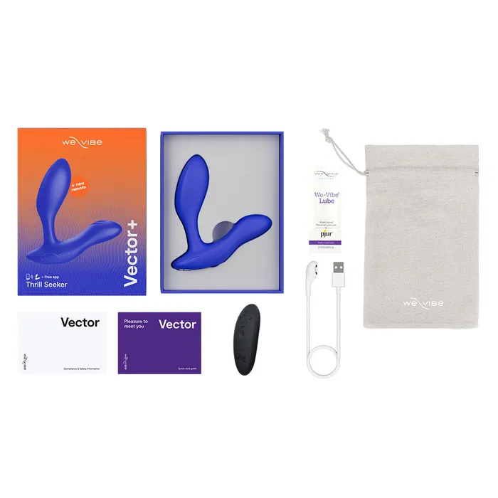 WeVibe WeVibe Vector Vibrating Prostate Massager Royal Blue Anal