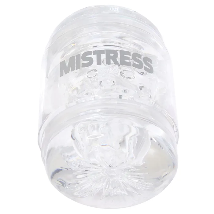 XR Brands Mistress Double Shot Pussy Ass Stroker in Clear Male Sex Toys