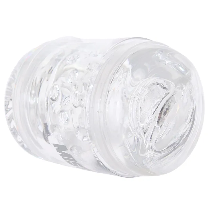XR Brands Mistress Double Shot Pussy Ass Stroker in Clear Male Sex Toys
