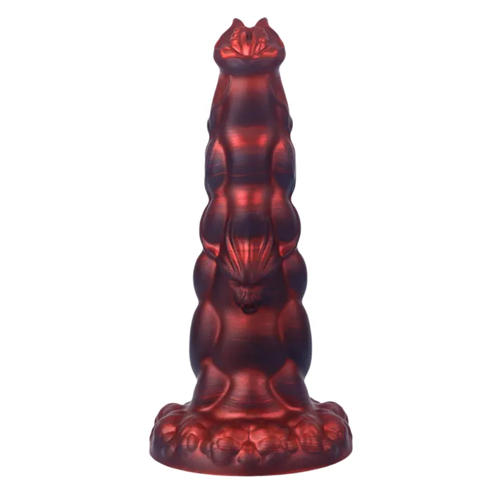 Anal Platinum Silicone Series Fantasy Rippled Rider Platinum Silicone Dildo 148 Inch Red Anal Platinum Silicone Series Fantasy Rippled Rider Platinum Silicone Dildo 148 Inch Red