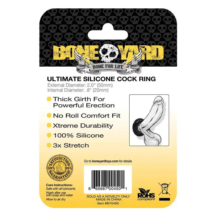 Channel 1 Releasing Channel 1 Releasing Boneyard Ultimate Silicone Cock Ring Male Sex Toys