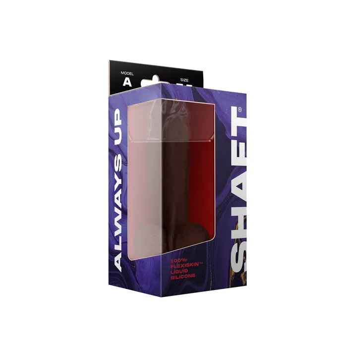 Dildos SHAFT Shaft Model A Liquid Silicone Dildo With Balls 75 Inch Mahogany
