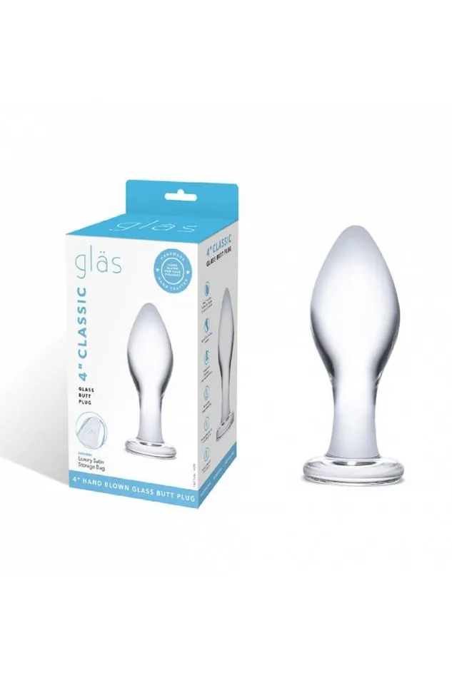 Electric Eel Anal Gls Classic 4 Glass Butt Plug Clear