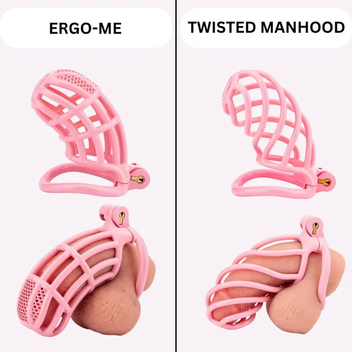 Electric Shock Chastity device Twisted Manhood ErgoMe Oxyshop Male Sex Toys