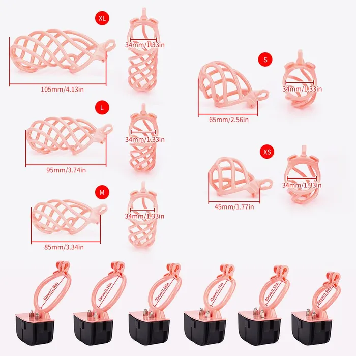 Electric Shock Chastity device Twisted Manhood ErgoMe Oxyshop Male Sex Toys