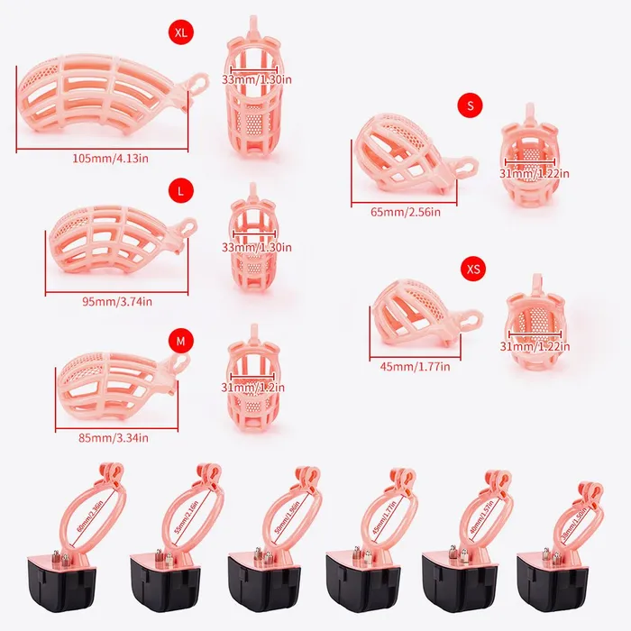 Electric Shock Chastity device Twisted Manhood ErgoMe Oxyshop Male Sex Toys