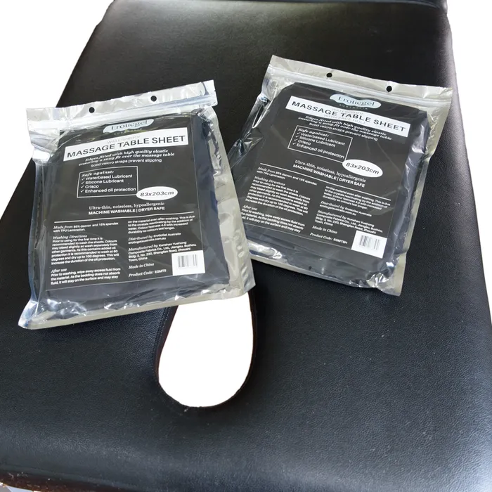 EROTICGEL Vibrators Eroticgel Black Waterproof Massage Table Sheet Face Hole