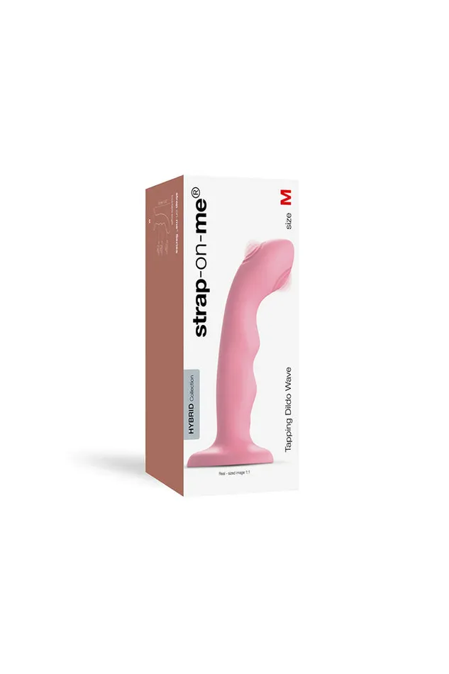 Female Sex Toys StraponMe Wave Vibrating Tapping Dildo Various Colors StraponMe