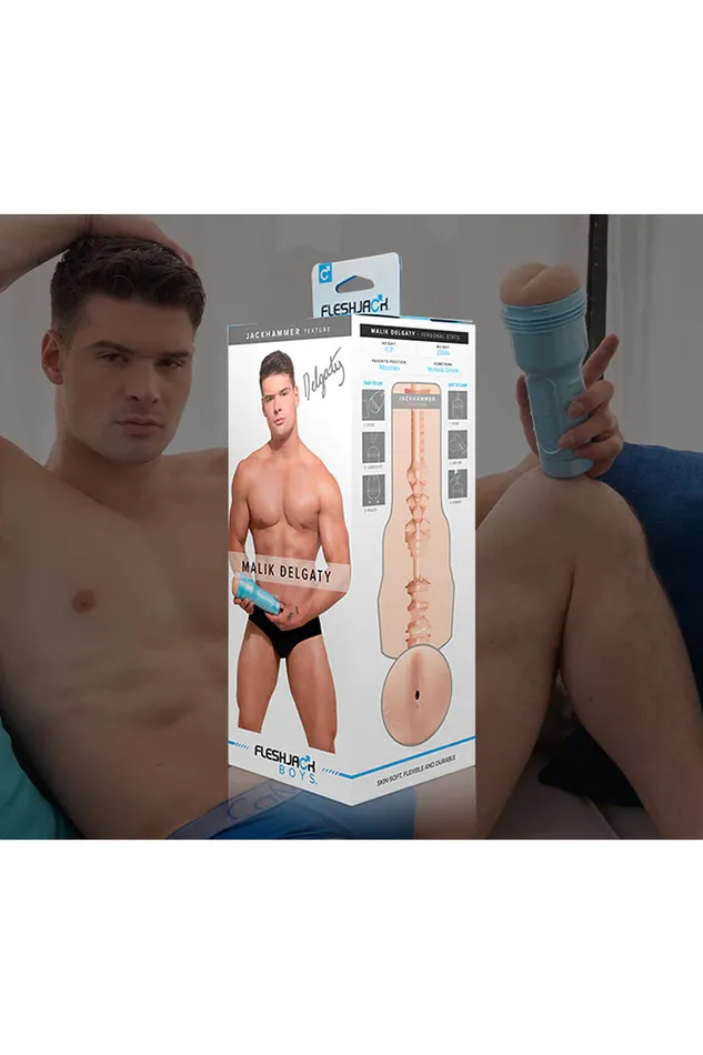 Fleshjack Male Sex Toys Fleshjack Boys Malik Delgaty Jackhammer Custom Anal Masturbator