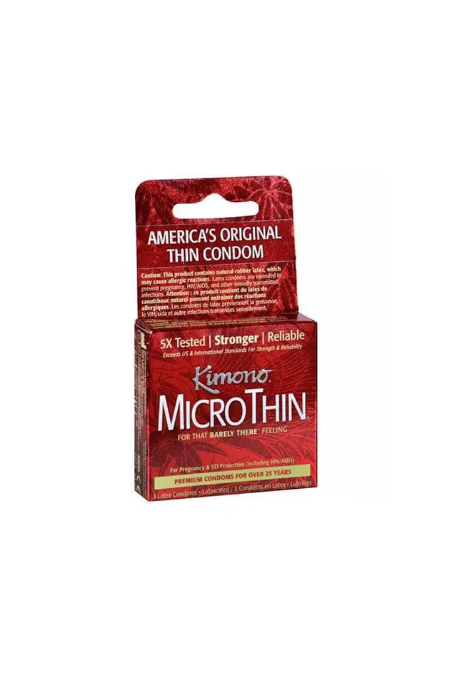 Kimono MicroThin Condoms 3 Pack Kimono Enhancers