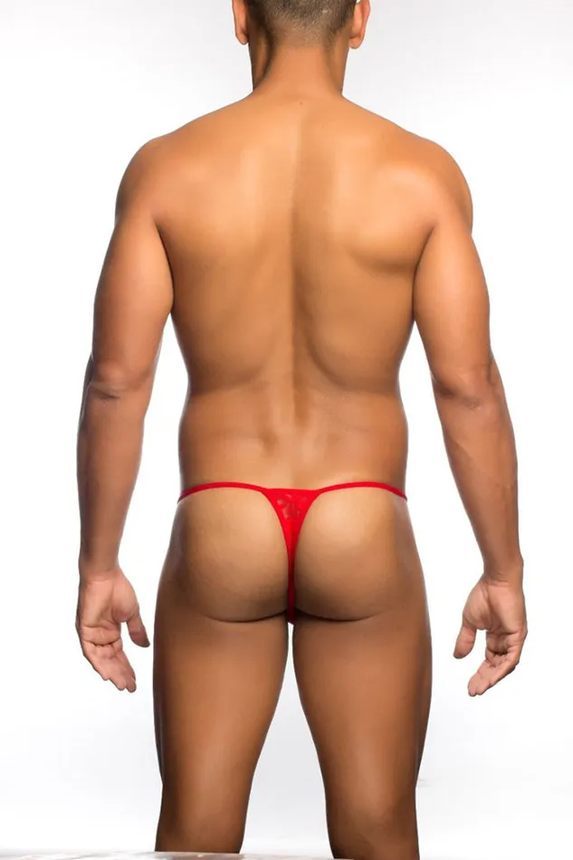 Male Basics Anal Male Basics Lace Thong Red MBL27