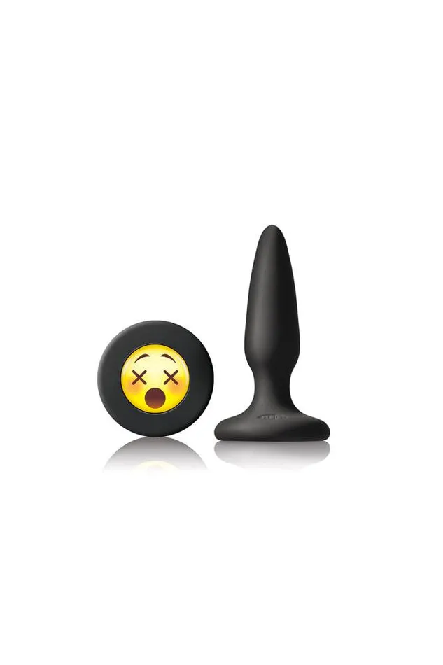 NS Novelties Mojis WTF Emoji Butt Plug Black NS Novelties Anal