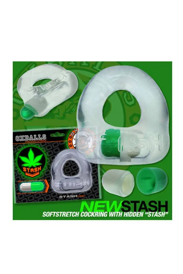 Oxballs Male Sex Toys Oxballs Stash Cock Ring Clear